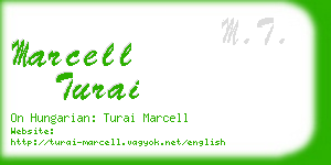 marcell turai business card